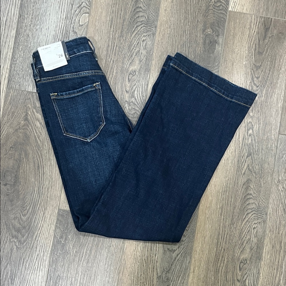 KanCan Women's Dark Indigo Straight Leg Jeans